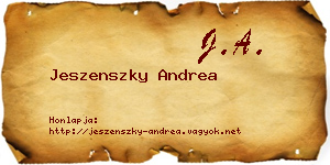 Jeszenszky Andrea névjegykártya